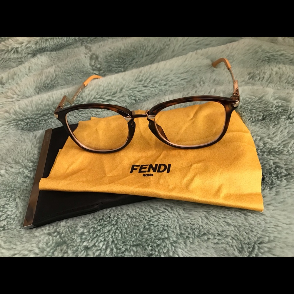 Fendi FF0038 ZCZ Eyeglasses Havana Gold